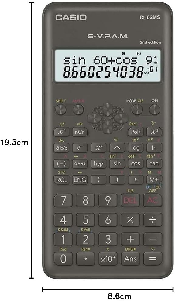 Calculadora Científica Casio fx-82MS Original Capa