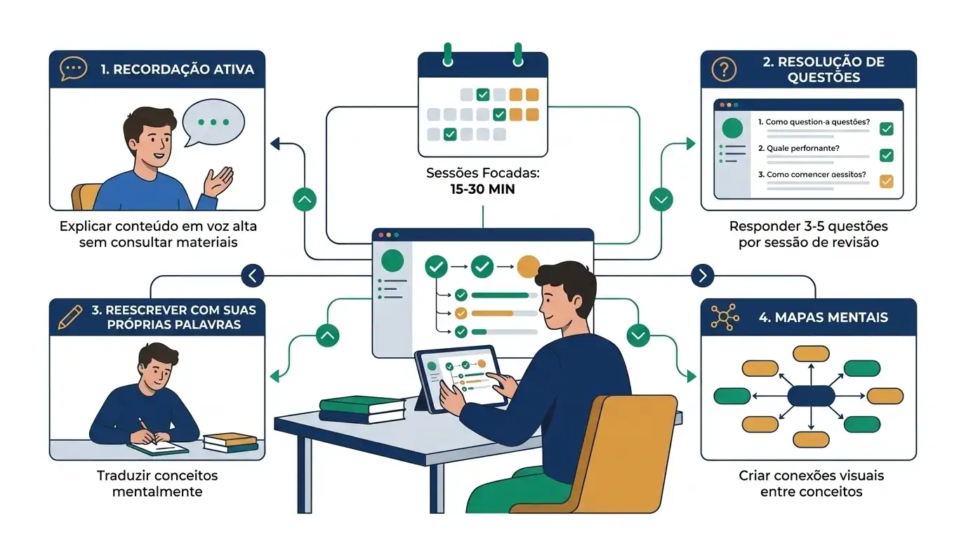 Dicas práticas para realizar revisões ativas e eficazes