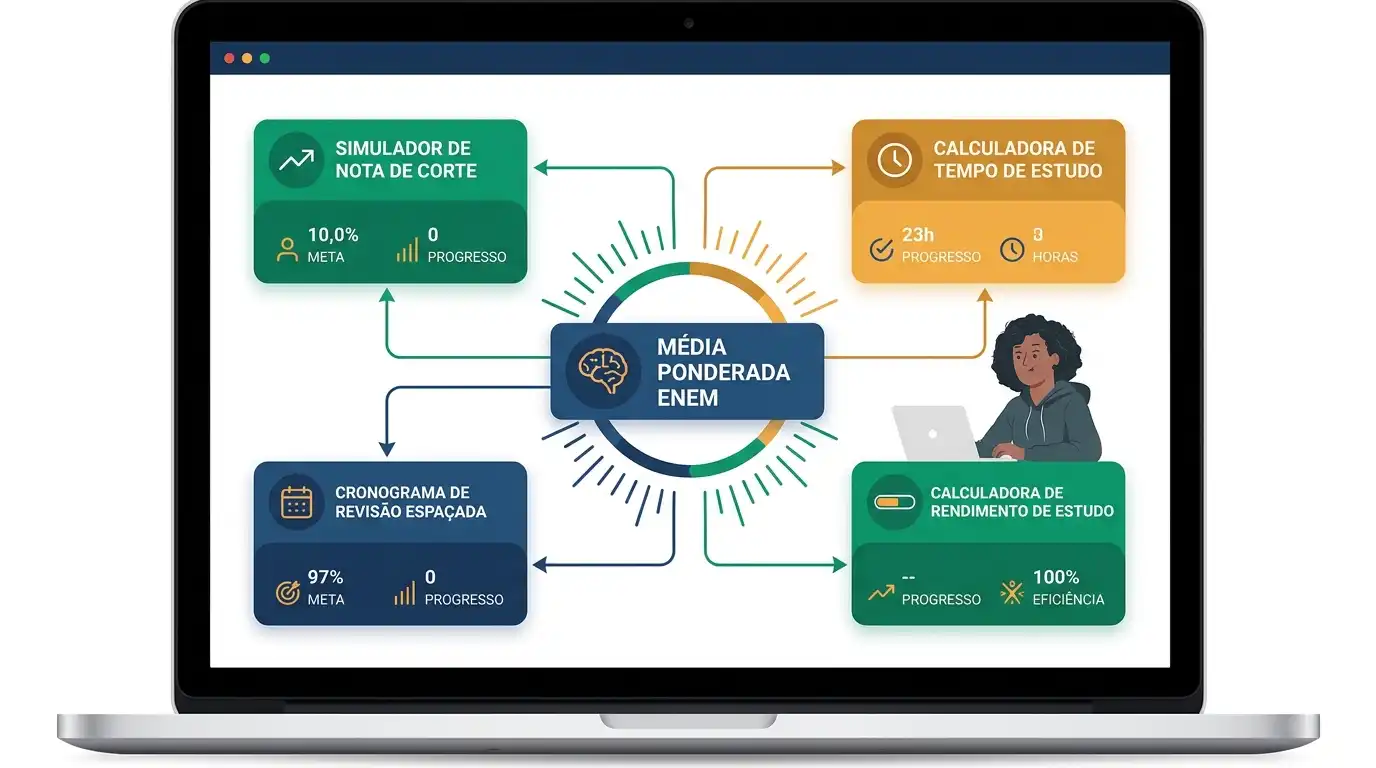 Integre a média ENEM ao seu ecossistema de preparação